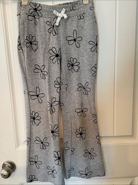 Kids' Gray Floral Lounge Pants